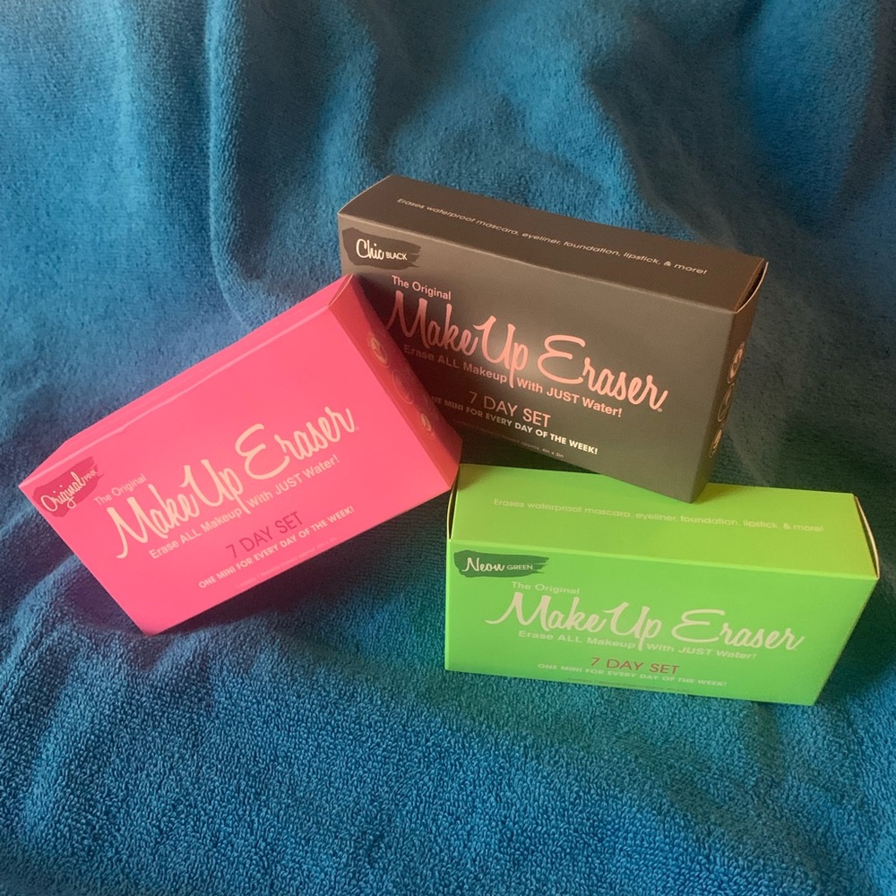 New Original Makeup Eraser Minis in Black, Pink, & Green